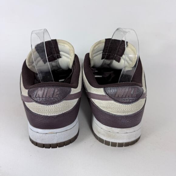 Nike Dunk Low Athletic Sneakers Women's 8.5 Plum Coconut Milk Suede Low Top - Picture 7 of 10
